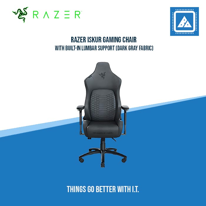 RAZER ISKUR GAMING CHAIR WITH BUILT-IN LUMBAR SUPPORT RAZER ISKUR GAMING CHAIR WITH BUILT-IN LUMBAR SUPPORT